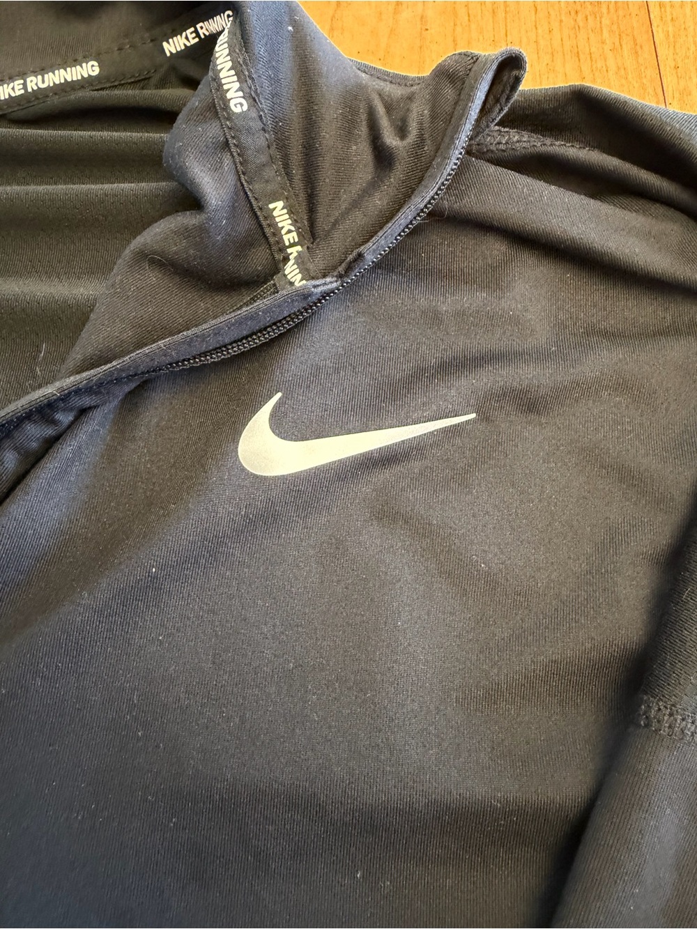 Women’s Nike Black Dri-FIT 1/4 Zip Pullover - Picture 3 of 5